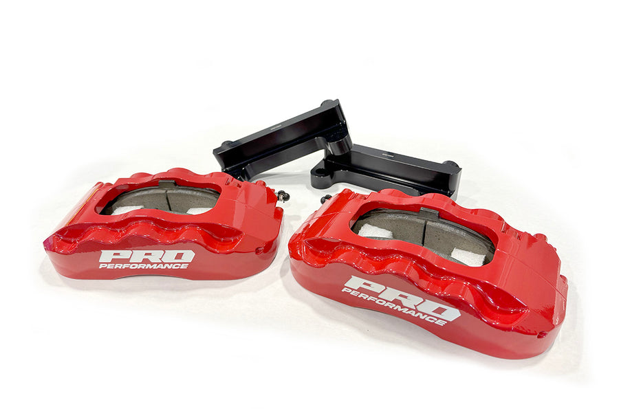 Pro Performance Front 6-Piston Caliper Upgrade Using CPP / React Spindle - RED