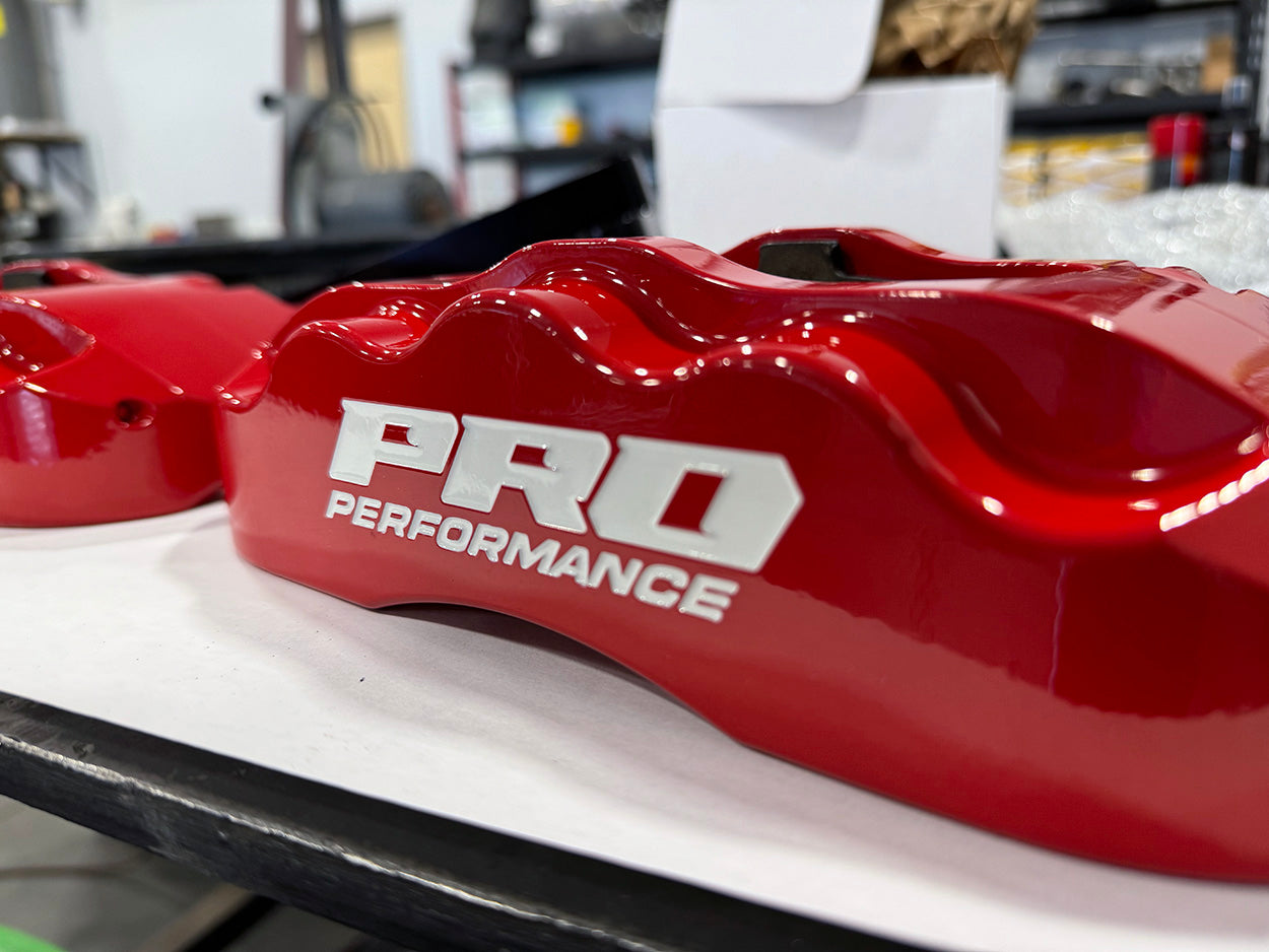 Pro Performance Front 6-Piston Caliper Upgrade Using CPP / React Spindle - RED