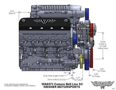 Wegner Accessory Drive - LS (2.9L Whipple, Camaro Offset)