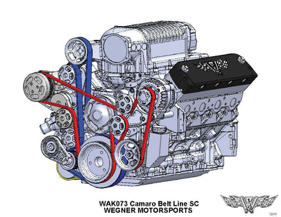 Wegner Accessory Drive - LS (2.9L Whipple, Camaro Offset)