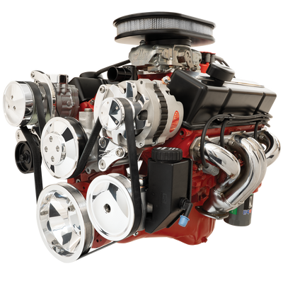 Billet Specialties STREET TRAC SERPENTINE SYSTEM - SBC