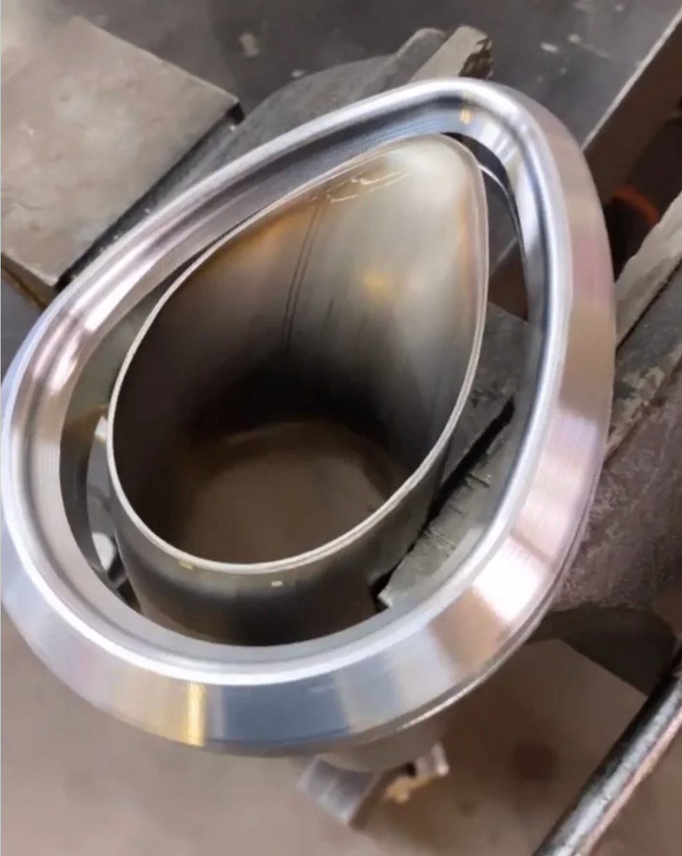 RadFab Billet Tear Drop Exhaust Bezel Pro Performance