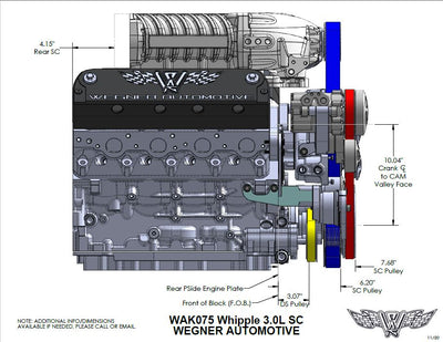 Wegner Accessory Drive - LS (3.0L Whipple, Camaro Offset)