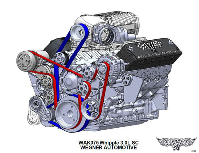 Wegner Accessory Drive - LS (3.0L Whipple, Camaro Offset)