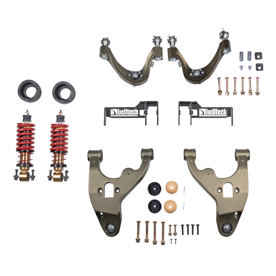 BellTech Front Control Arm Kit & Coilovers - 88-98 C1500 / 92-99 SUV