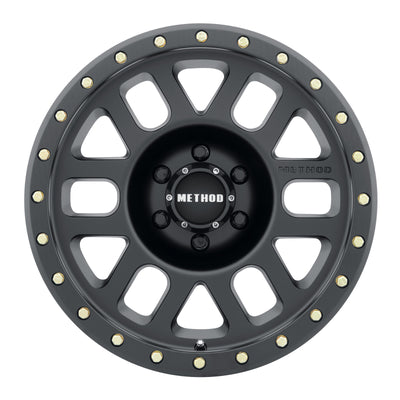 Method MR309 Grid 17x8.5 0mm Offset 6x120 83mm CB Matte Black Wheel