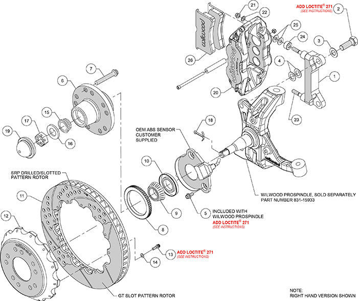 Wilwood 14" Front Superlite 6R -  88-98 GM 2WD Truck / SUV