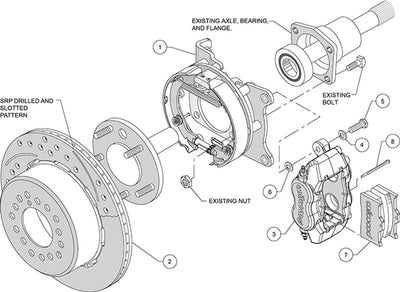 Little Shop Mfg. / Wilwood Rear Disc Kit - 64-87 K10 (6-Lug)