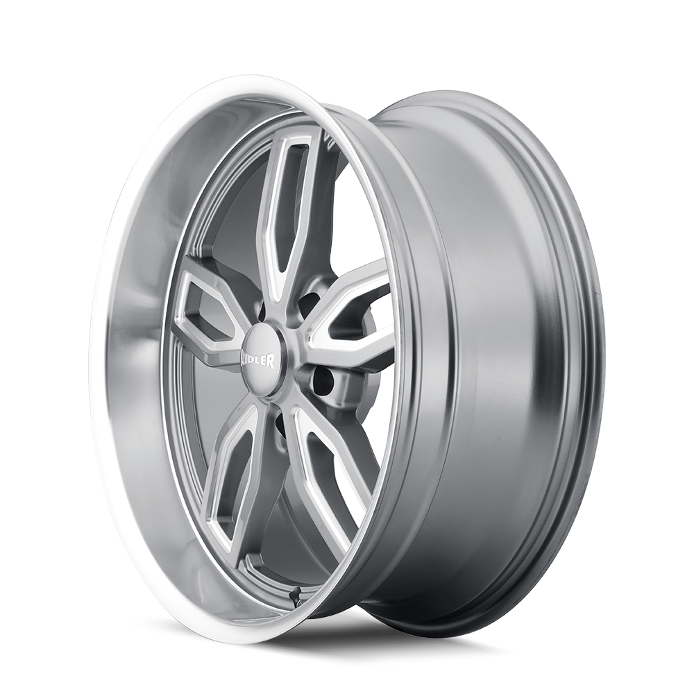 Ridler 608 Gray Set - 63-87 C10 - Staggered 20"