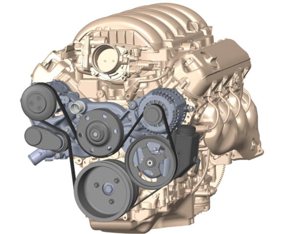 Holley Black Mid-Mount Accessory Drive - LT