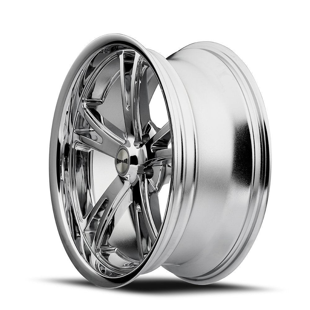 Ridler 606 Chrome Set - 88-98 OBS - Staggered 18"-20"