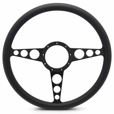 Eddie Motorsports Steering Wheels, Matte Black Racer - 15"