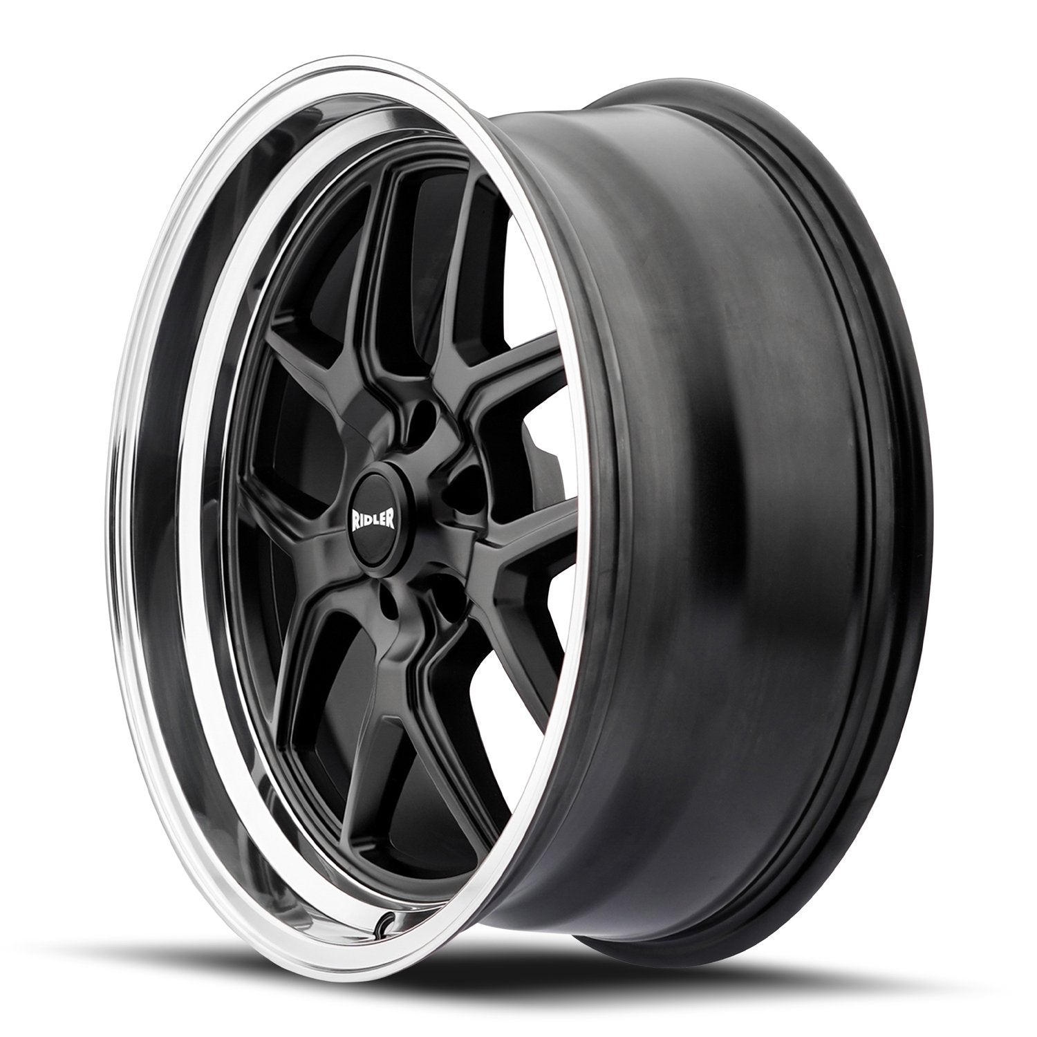 Ridler 610 Black Set - 63-87 C10 - Staggered 20"