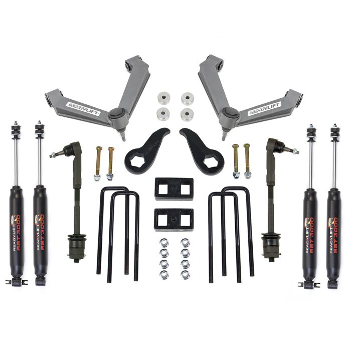 ReadyLift Leveling Kit, 3.5"/2", HD Arms, SST3000 Shocks - 11-19 GM 2500/3500