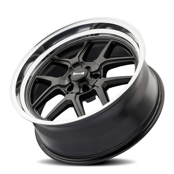 Ridler 610 Black Set - 63-87 C10 - Staggered 20
