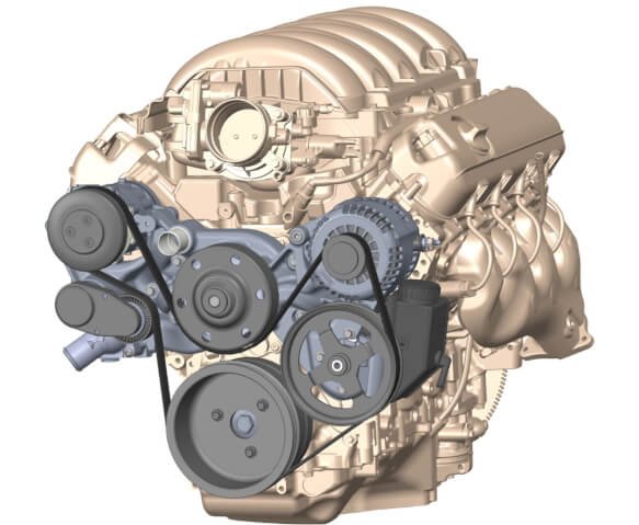 Holley Cast Mid-Mount Accessory Drive - LT