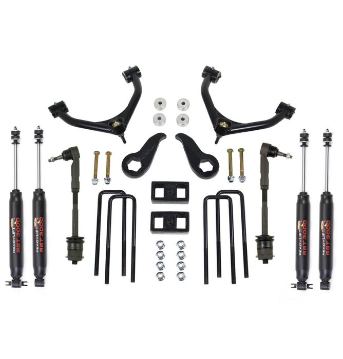 ReadyLift Leveling Kit, 3.5"/2", Tubular Arms, SST3000 Shocks - 11-19 GM 2500/3500
