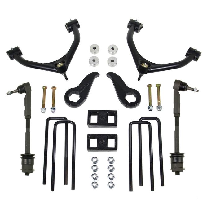 ReadyLift Leveling Kit, 3.5"/1", Tubular Arms, No Shocks - 11-19 GM 2500/3500