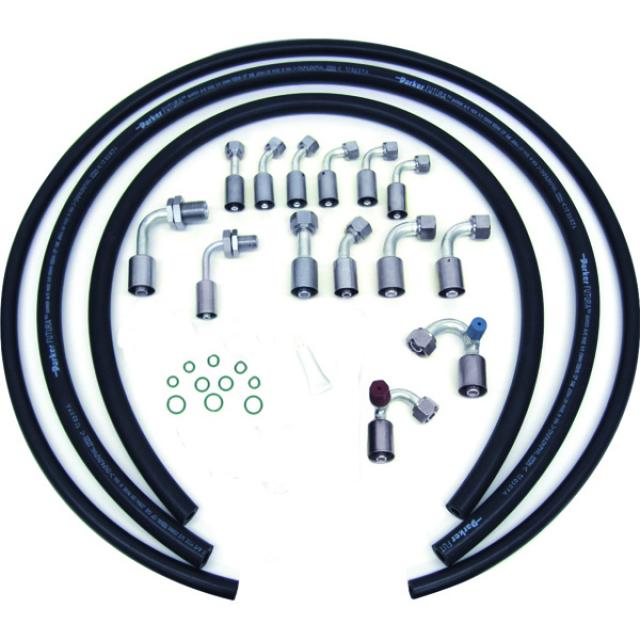 Below0AC A/C Hose Kit – Includes O-Ring Fittings, Drier & Trinary Switch – 134a