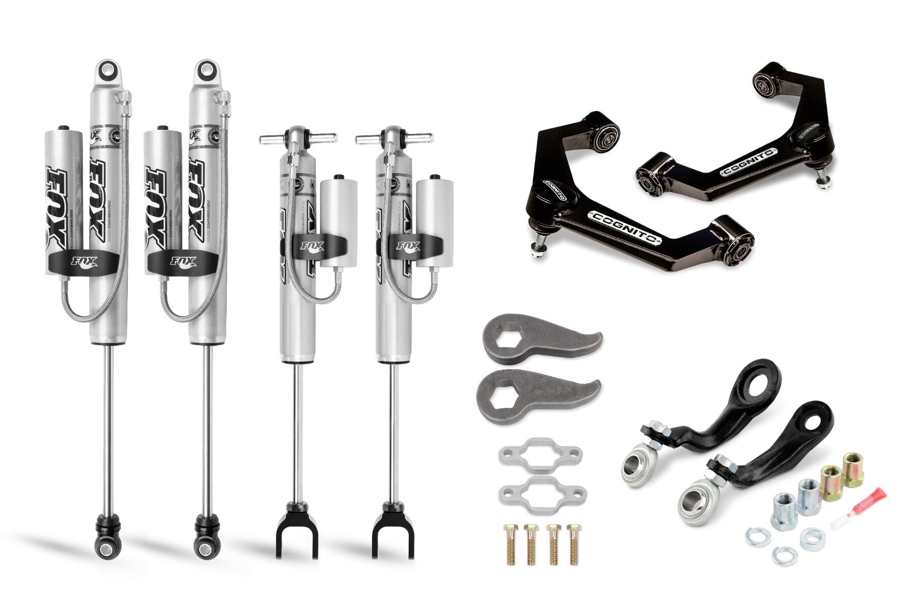 Cognito Premier Leveling Kit, 3", 2.0 PSRR Fox Shocks - 11-19 GM 2500/3500