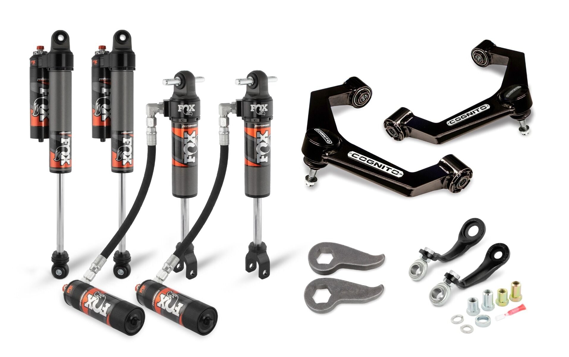 Cognito Elite Leveling Kit, 3", 2.5 Fox Shocks - 11-19 GM 2500/3500