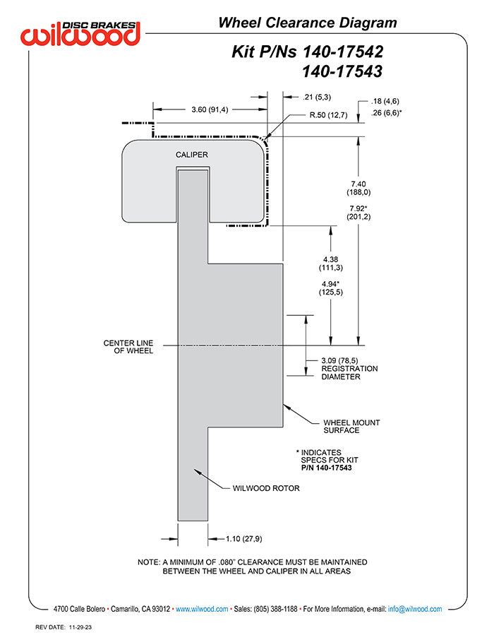 Wilwood 13" Rear Forged Superlite - 88-98 GM Truck / SUV