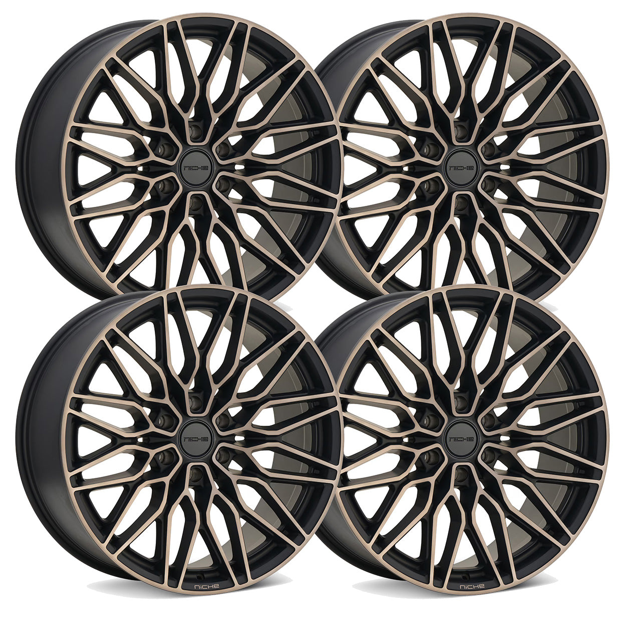 Niche Calabria Matte Black Set - Late Model GM Truck / SUV - 20"-24"