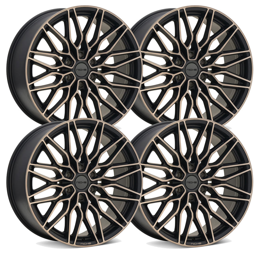 Niche Calabria Matte Black Set - Late Model GM Truck / SUV - 20"-24"