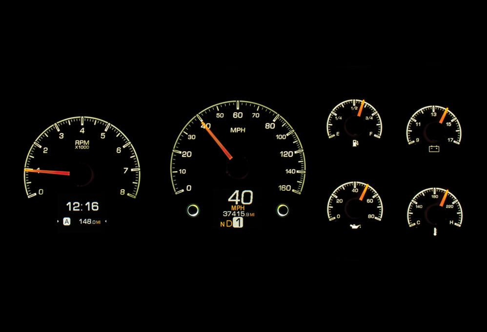 Dakota Digital HDX Gauges - 95-98 GM Truck / 95-99 SUV