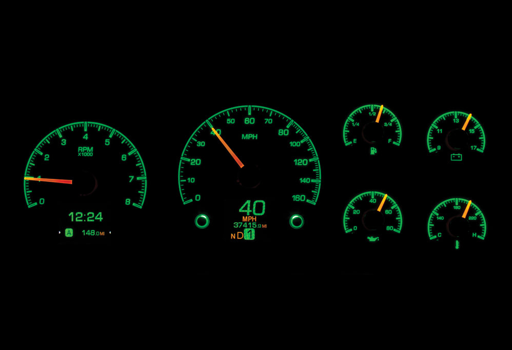 Dakota Digital HDX Gauges - 95-98 GM Truck / 95-99 SUV