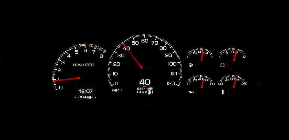 Dakota Digital RTX Gauges - 95-98 GM Truck / 95-99 SUV