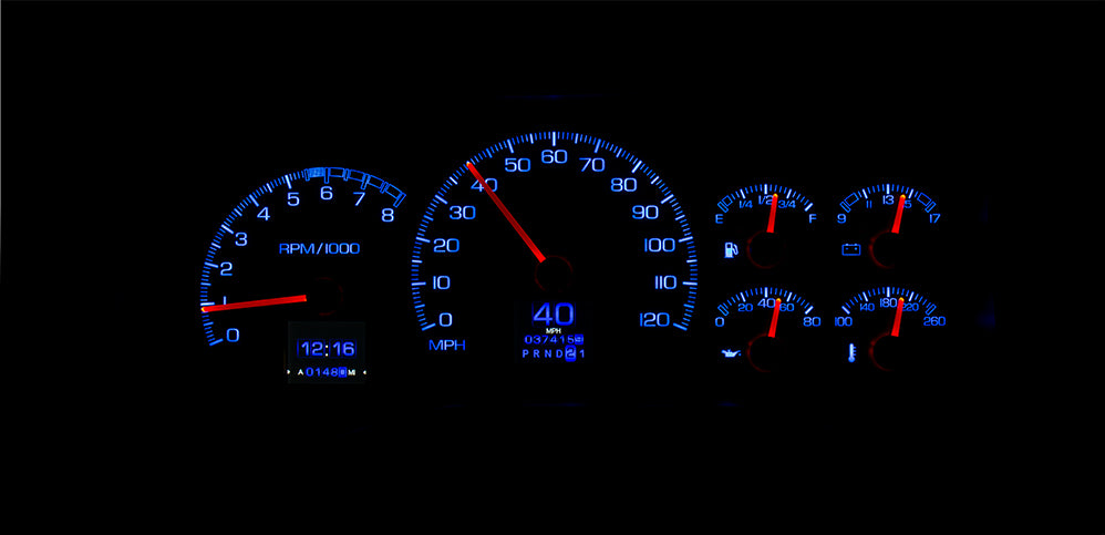 Dakota Digital RTX Gauges - 95-98 GM Truck / 95-99 SUV