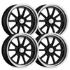 American Racing VN510 Draft Black Set - 63-87 C10 - Staggered 18"-20"