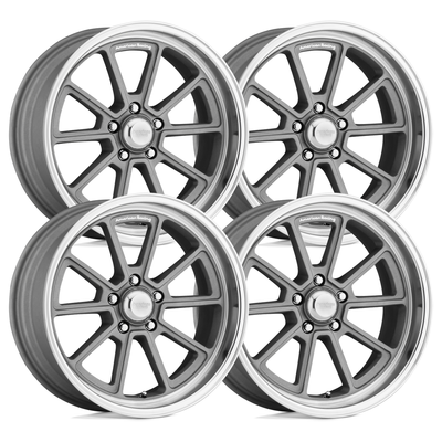 American Racing VN510 Draft Gray Set - 88-98 OBS - Staggered 18"-20"