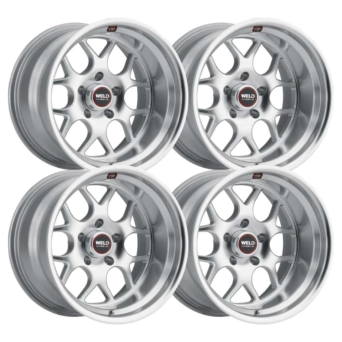Weld Racing S110 Solana Machined Set - 63-87 C10 - Staggered