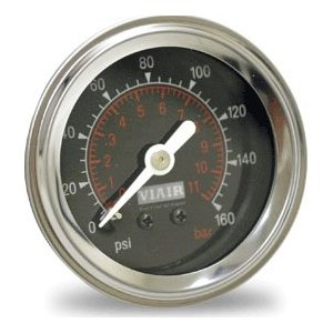 VIAIR 2" Single Needle Gauge - 160 PSI