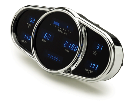 Dakota Digital VFD Universal Elliptical 6 Gauge Set