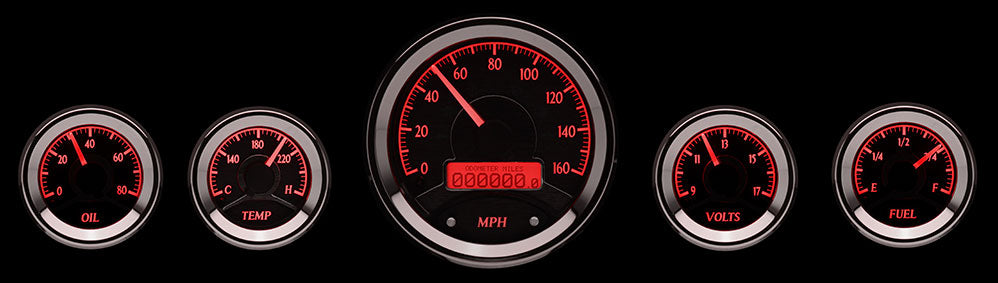 Dakota Digital VHX Universal Round Gauge Set