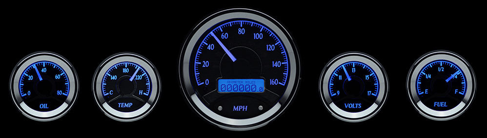 Dakota Digital VHX Universal Round Gauge Set