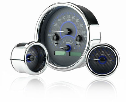 Dakota Digital VHX Universal Triple Round Gauge Set