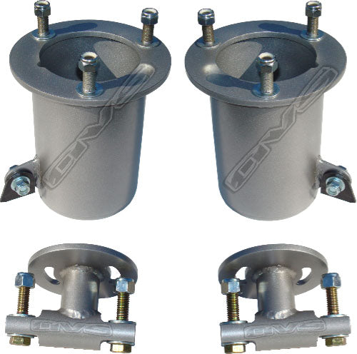Front Air Bag Brackets With Hardware For 1999-2006 Chevy Silverado & GMC Sierra - Raw Steel