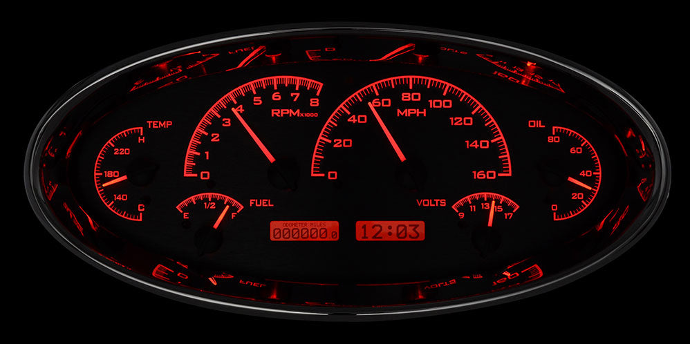 Dakota Digital VHX Universal Elliptical Gauges