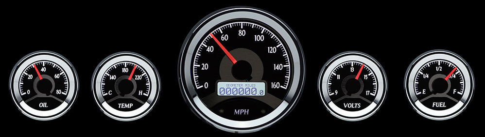 Dakota Digital VHX Universal Round Gauge Set