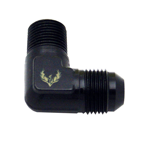 Phenix 3/8" MNPT to -6 AN, 90 Degree