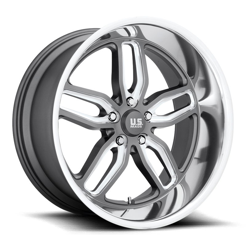 US Mag U129 C-Ten Anthracite Set - 63-87 C10 - Staggered 20"-22"