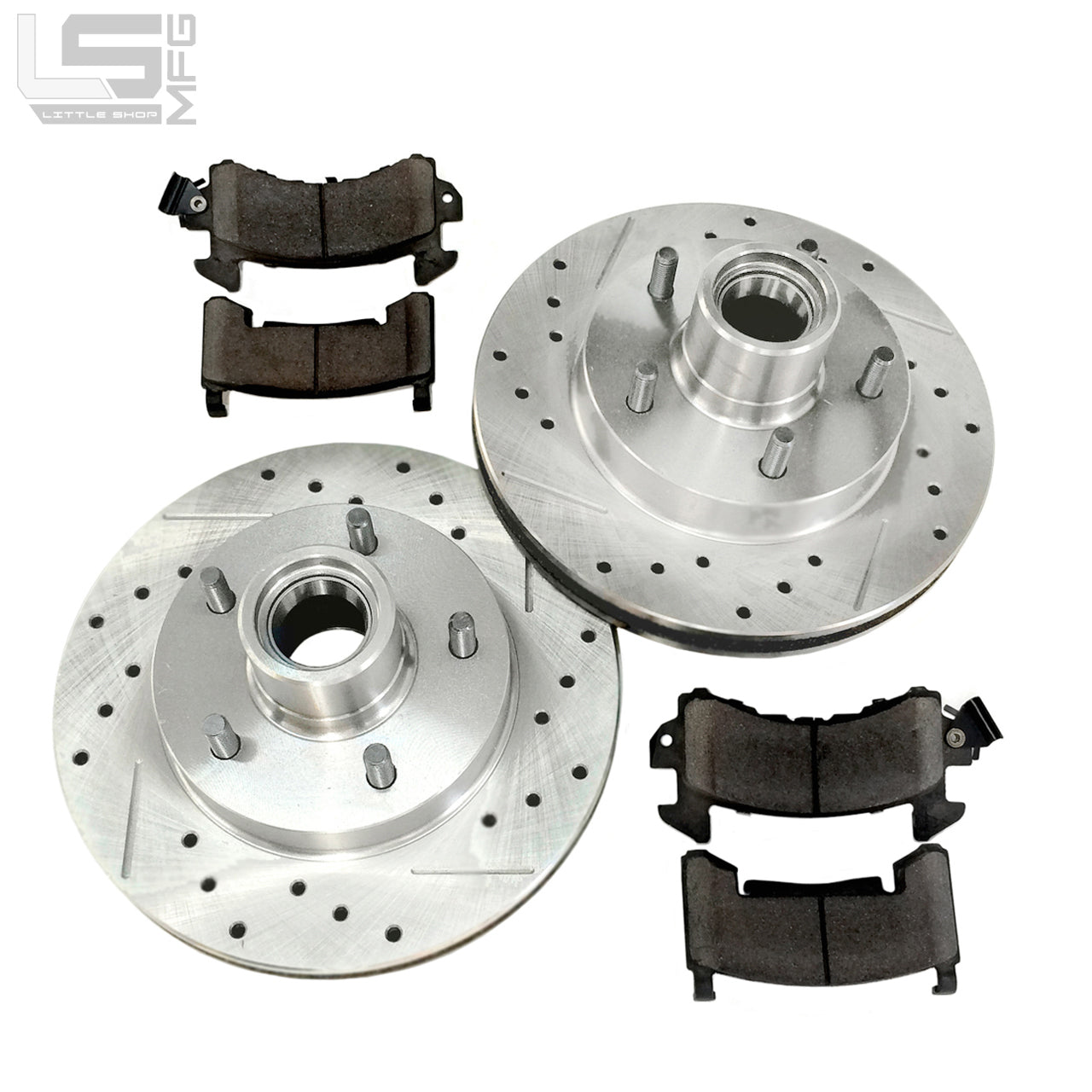 Little Shop Mfg. Front Upgrade Kit 71-87 C10 Brake Kit - Pro