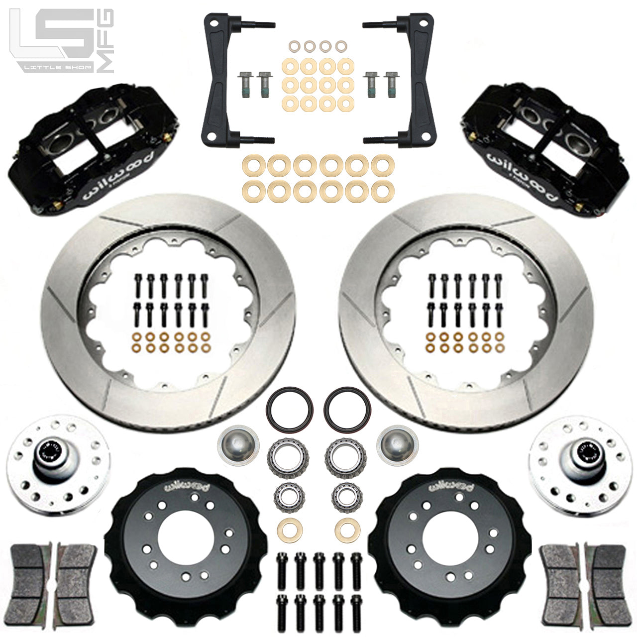 MFG 5-Lug 14" Front Big Brake Kit - 88-98 2wd GM Truck / SUV