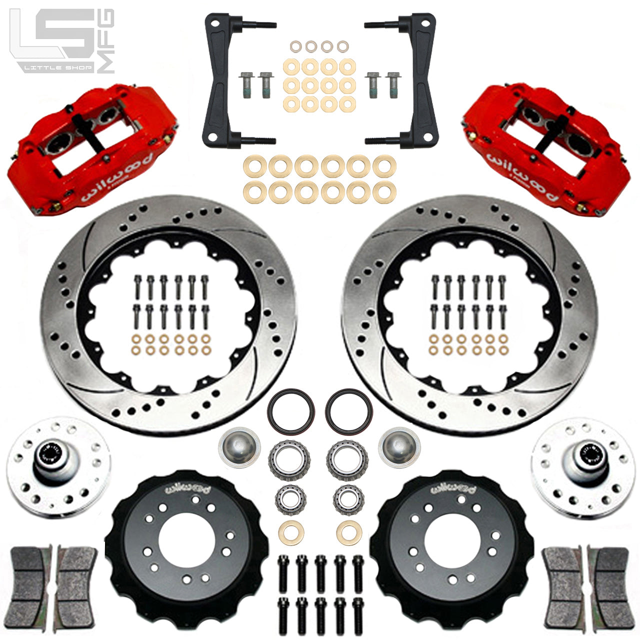 MFG 6-Lug 14" F/R Big Brake Kit - 88-98 GM 4WD Truck / SUV