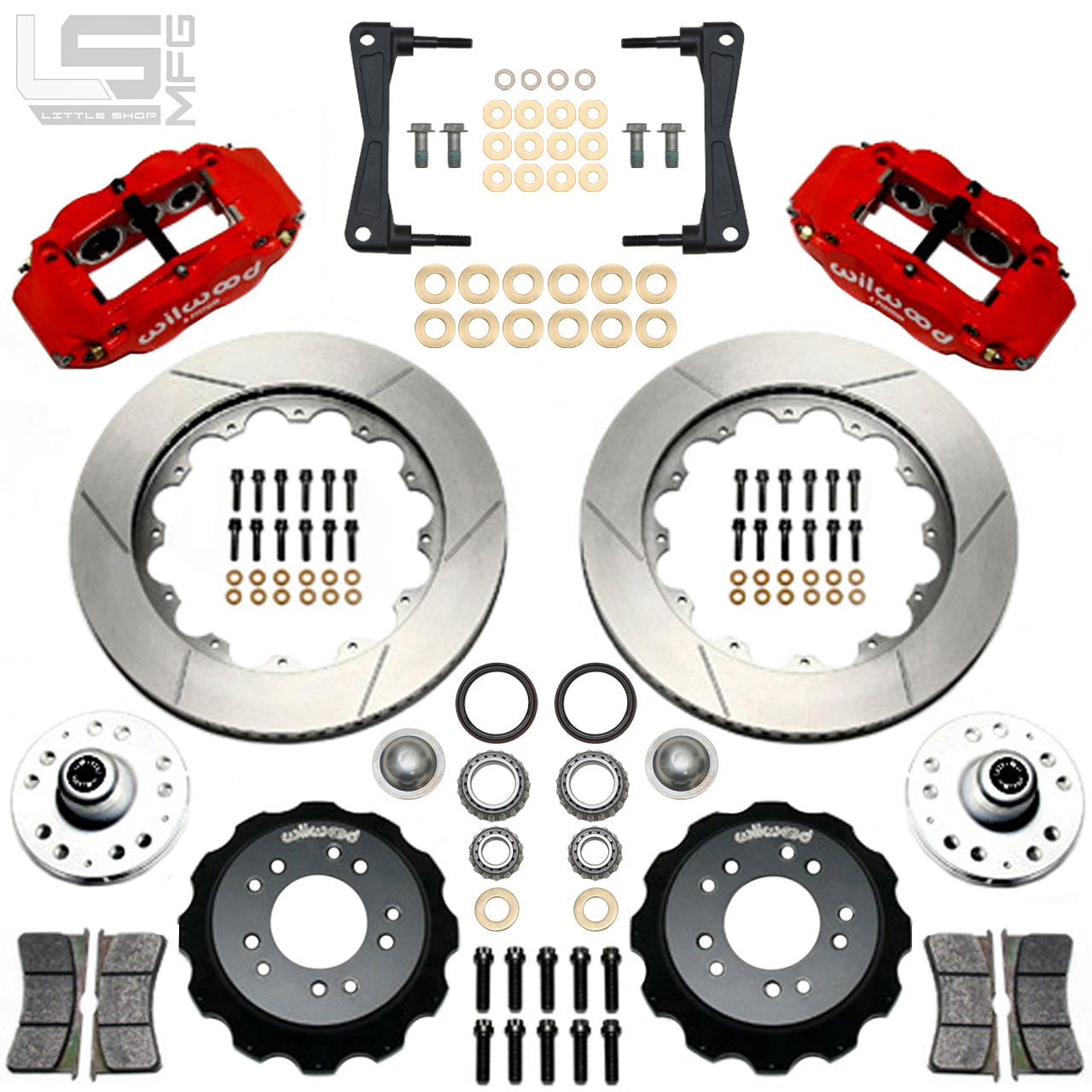 MFG 5-Lug 14" F/R Big Brake Kit - 88-98 2wd GM Truck / SUV