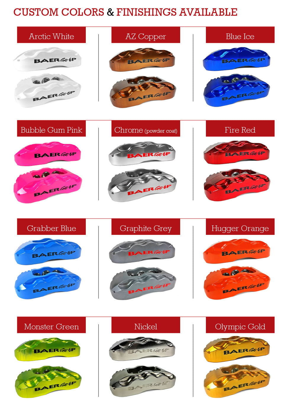 Baer 13" Rear SS4+ - 60-87 C10 (6 Lug)